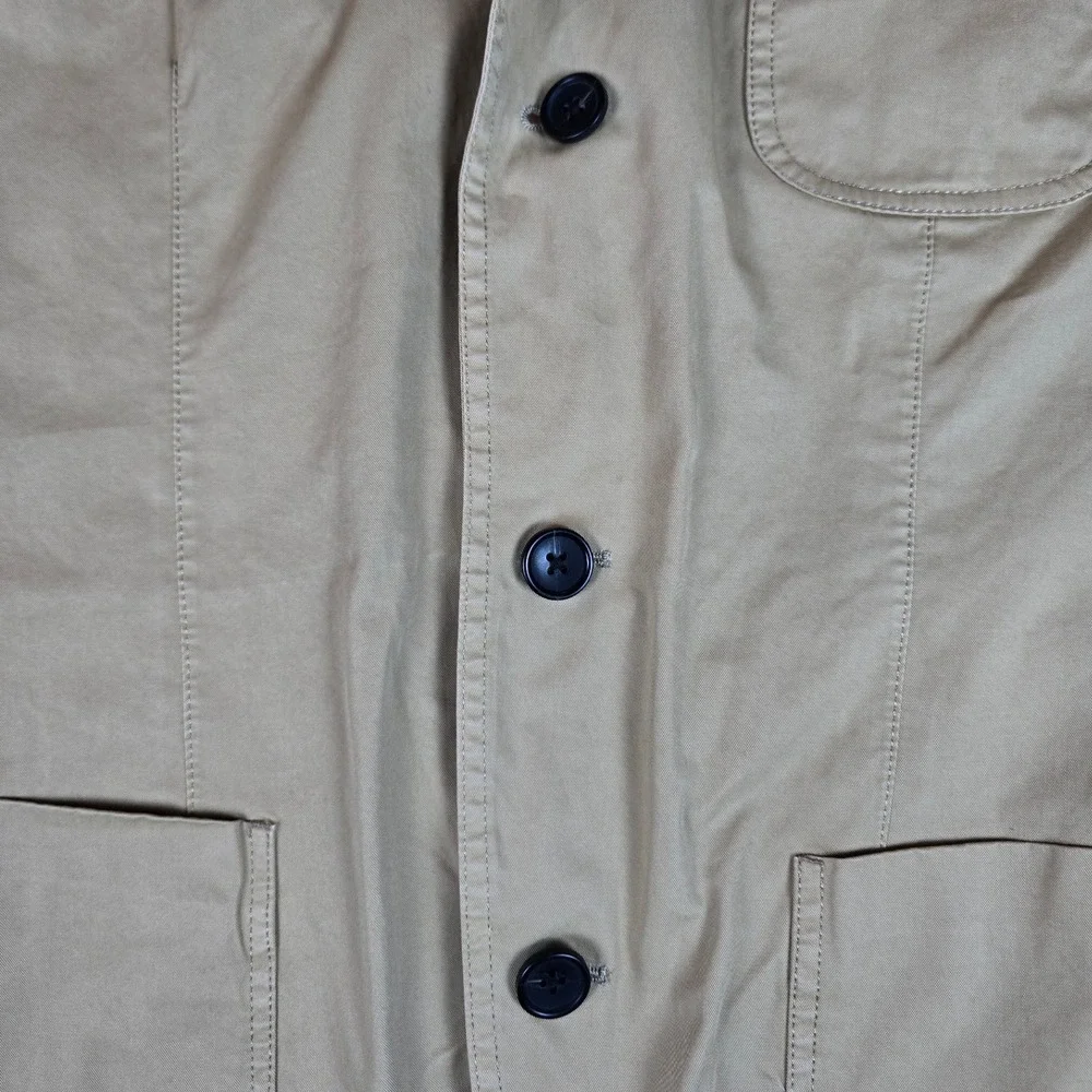 Spier Mackay Mens Khaki Unstructured Slim Normal Sportcoat Blazer Size 38S